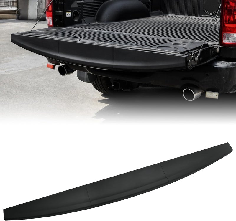 KEWISAUTO Tailgate Spoiler Molding Cap for 2009-2019 Dodge Ram 1500, Combined Center Tailgate Flex Step Cap Top Molding Trim Protector Cover for 2010-2018 Dodge Ram 2500 3500 Accessories, 3PCS - Image 1